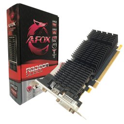 Placa de Vídeo AFOX Radeon R5 220, 1GB, DDR3, 64Bit, Low Profile, HDMI/DVI/VGA - AFR5220-1024D3L9-V2 - 1