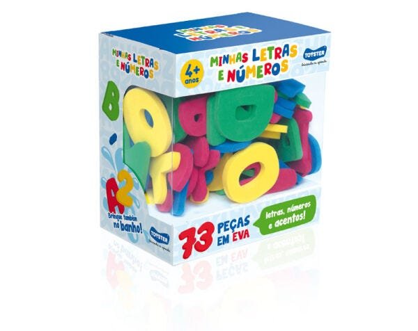Jogo de Encaixe - Trenzinho de Números - Toyster - Brinquedo Educativo :)