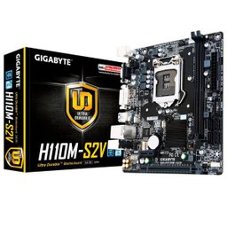 Placa Mãe Gigabyte H110M-S2V, Intel 7ª/6ª Geração, Socket LGA 1151, DDR4 - 1