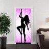 Adesivo Decorativo Porta Pole Dance Dança Fundo Pink - 3
