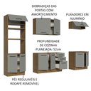 Ver imagem 5 de Armário de Cozinha Completa 270cm Rustic/Cinza Agata Madesa 01