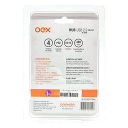 Hub USB 2.0 Oex Hb102, 4 Portas - 6