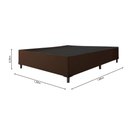 Ver imagem 7 de Cama Box Casal Colchão Magnético Massageador Omega 138x188x26cm Marrom