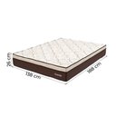 Ver imagem 6 de Cama Box Casal Colchão Magnético Massageador Omega 138x188x26cm Marrom