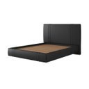 Ver imagem 6 de Cama Moderna Aspen Queen Box com Cabeceira Estofada Base Flutuante Pu Preto G99 - Gran Belo