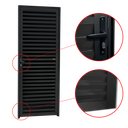 Ver imagem 2 de Porta Veneziana Alumínio 70 D.L25 Preto Brimak