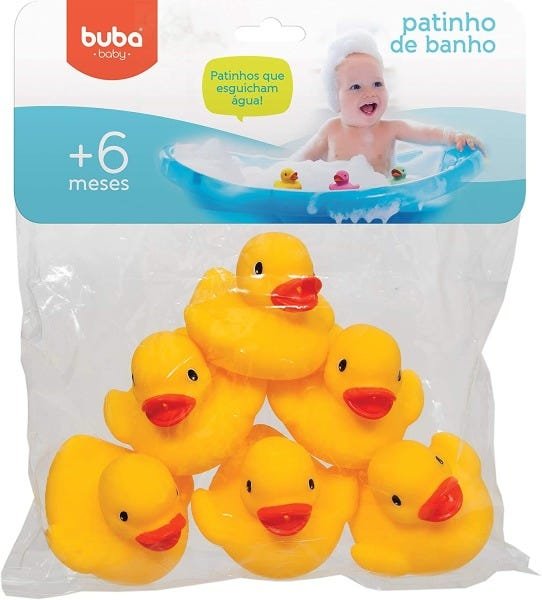 Brinquedo para Banho - Patinhos - 6 unidades - Buba BUB09684 - 2