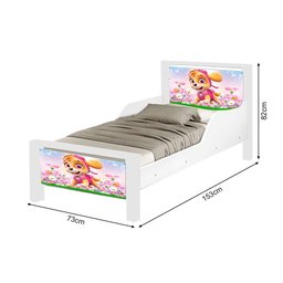 Mini Cama de Criança Infantil Adesivada Cachorrinha - 3