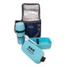 Bolsa Térmica Lanche com Marmita Colher e Garrafa Kit Fitness - Azul - 5