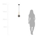 Ver imagem 6 de Pendente Eloa ZR136 Madeira Smoky Globo Vidro 15cm + G9 BF Starlux ST2603