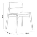Ver mais imagens de Mesa de Jantar 6 Lugares 180cm com 06 Cadeiras Madeira Maciça Dunia F06 Rústico Claro - Lyam Decor