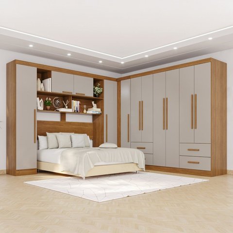 Guarda-roupa Casal Modulado 11 Portas 4 Gavetas Alemanha