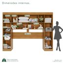 Ver mais imagens de Guarda-Roupa Casal Modulado 11 Portas 4 Gavetas Alemanha Bege/Cinamomo/Off-White