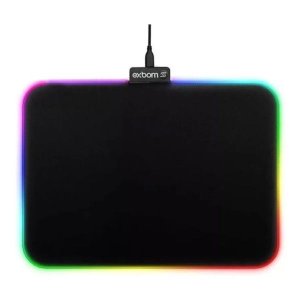 Mouse Pad Com Borda De Led Rgb 7 Cores Mp-led2535 Exbom