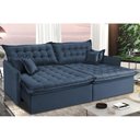 Ver imagem 1 de Sofá Sem Caixa Retrátil e Reclinável 1,75m Cama inBox Versátil Suede Velusoft Azul