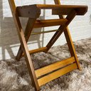 Ver imagem 5 de Cadeira Dobrável de Madeira Maciça Imbuia