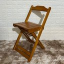 Ver imagem 2 de Cadeira Dobrável de Madeira Maciça Imbuia