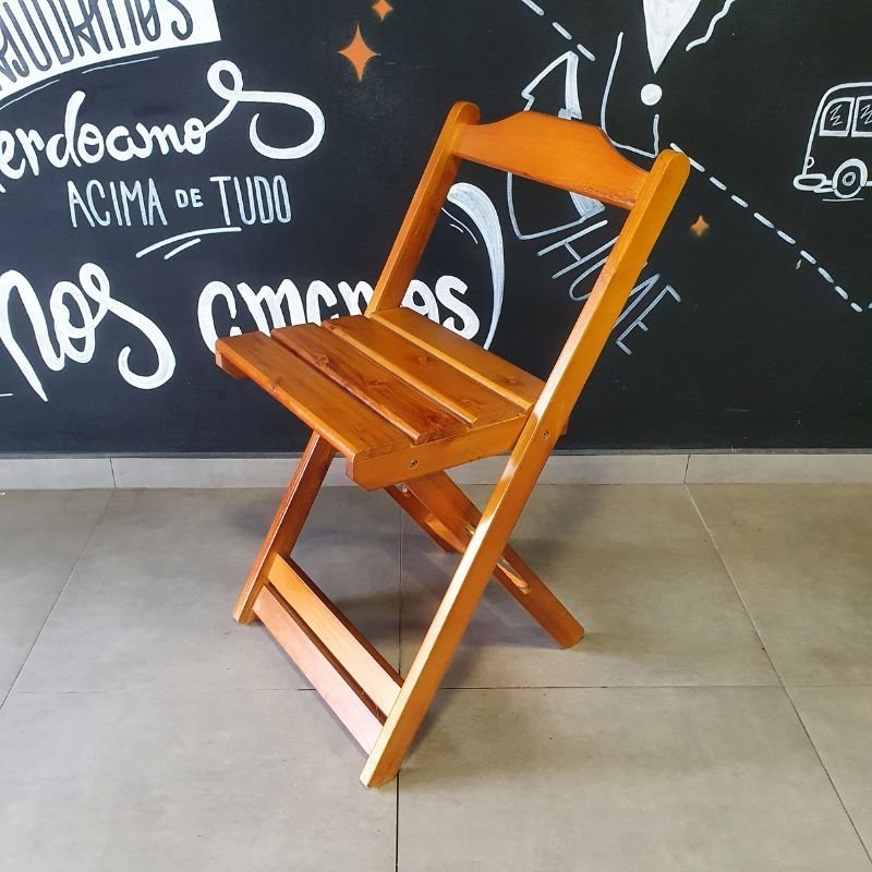 Cadeira Dobrável de Madeira Paraná:imbuia - 2