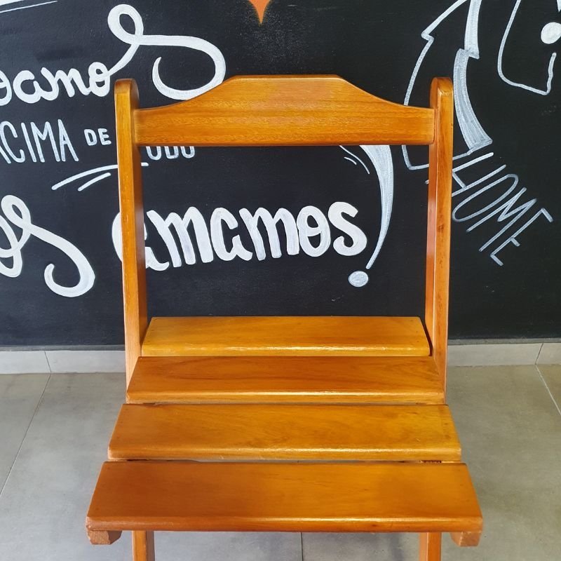 Cadeira Dobrável de Madeira Paraná:imbuia - 5
