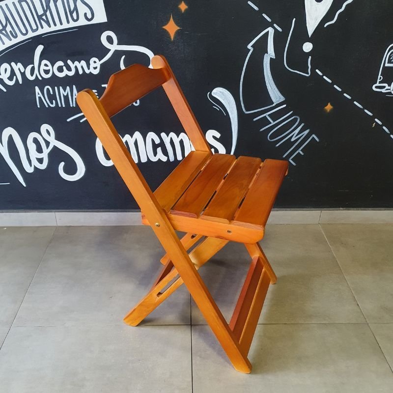 Cadeira Dobrável de Madeira Paraná:imbuia - 3
