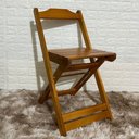 Ver imagem 3 de Cadeira Dobrável de Madeira Maciça Imbuia