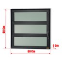 Ver imagem 4 de Basculante Alumínio 60 x 60 Elite V.Boreal Preto Brimak
