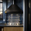 Ver imagem 4 de Churrasqueira Gourmet 100cm Preta com Suporte L e Motor – Grelha Aramada