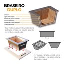 Ver mais imagens de Churrasqueira Gourmet 100cm Preta com Suporte L e Motor – Grelha Aramada