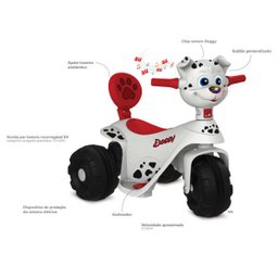 Triciclo Elétrico - Scooter Pet Doggy - Bandeirante BAND2683 - 2
