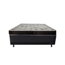 Ver imagem 1 de Cama Box Casal Colchão Alana Espuma D20 Acolchões + Box Poliéster 48x138x188 Cor:Preto