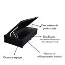 Ver imagem 3 de Box Baú Solteiro Corino Branco para Colchões de até 88cm