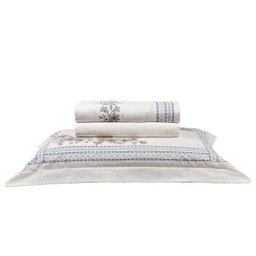 Jogo de Cama - Casal - Total Mix - Dobra Feita - Percal 180 Fios - Elba - Artex - 5