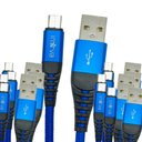 Ver imagem 1 de Kit 10 Cabo Celular 3.1a Super Flexivel Usb Tipo-c 1mt Inova Azul