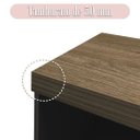 Ver mais imagens de Armário para Escritório 3 Prateleiras e 2 Portas | Artany:charuto/preto