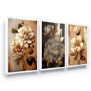 Ver imagem 2 de Quadros Decorativos Moldura Flor Floral Sala Quarto