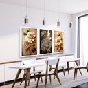 Ver imagem 1 de Quadros Decorativos Moldura Flor Floral Sala Quarto