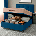 Ver imagem 5 de Cama Box Bau + Colchão Casal Ortobom Molas Ensacadas Airtech + Cabeceira Estofada
