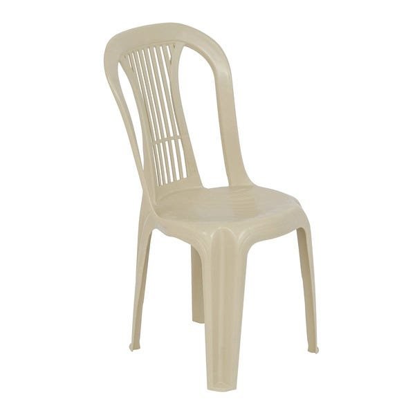 Cadeira Plástica Moderna Extra Forte Bistrô Ii Bege - 2