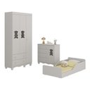 Ver imagem 2 de Quarto Infantil Completo com Minicama Montessoriana Ternura Multimóveis MP4884 Off White