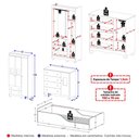 Ver imagem 4 de Quarto Infantil Completo com Minicama Montessoriana Ternura Multimóveis MP4884 Off White