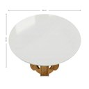 Ver imagem 6 de Mesa de Jantar Redonda 4 Lugares MDF/MDP Nuance Castanho Cinamomo/Off White Casuá