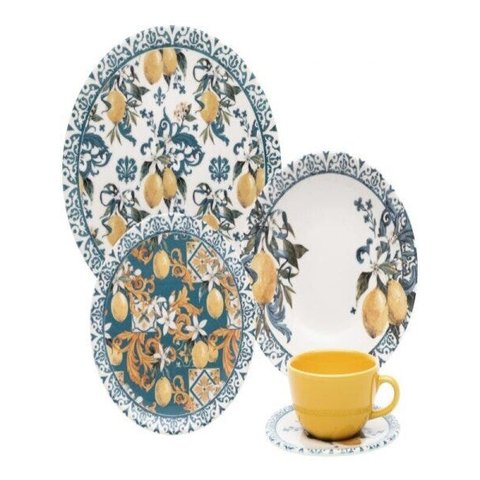 Aparelho de Jantar e Chá Oxford Unni Siciliano 20Pç Ay20-5609