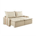 Ver imagem 3 de Sofa Orfeu 2.20 Nobly Veludo Bege
