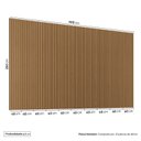 Ver imagem 4 de Rack com Painel Ripado para TV até 86 Polegadas 400cmx250cm Aruá CabeCasa MadeiraOriginals