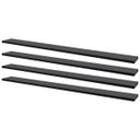 Ver imagem 1 de Kit 4 Prateleiras 80 x 15cm Preta Suporte Invisível