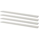 Ver imagem 1 de Kit 4 Prateleiras 80 x 20cm Branca Suporte Invisível