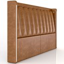 Ver imagem 6 de Cabeceira Cama Box King Estofada com Led 195cm Moan P05 Couríssimo Whisky - Lyam Decor