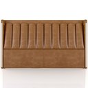 Ver imagem 5 de Cabeceira Cama Box King Estofada com LED 195cm Moan P05 Couríssimo Whisky - Lyam Decor