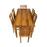 Conjunto de Mesa 6 Cadeiras Pequim Madeira de Demolição Hj Móveis - 2