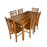 Conjunto de Mesa 6 Cadeiras Pequim Madeira de Demolição Hj Móveis - 1